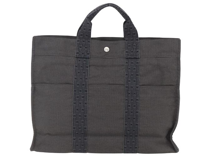 Hermès Fourre-tout Herline aus Canvas Braun - Ansicht 2
