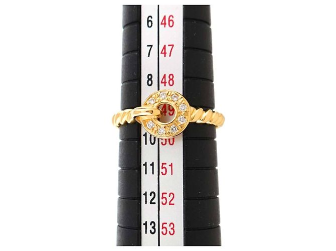 Anello con diamante Christian Dior in oro giallo 18K - vista 6