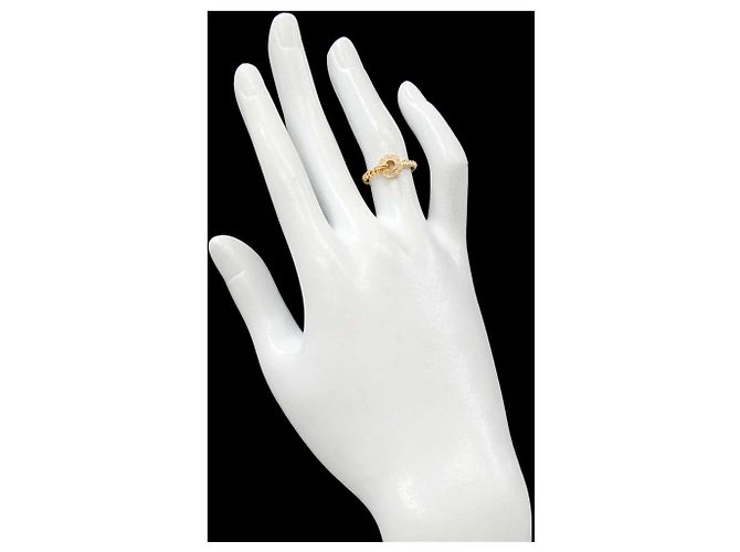 Anello con diamante Christian Dior in oro giallo 18K - vista 7