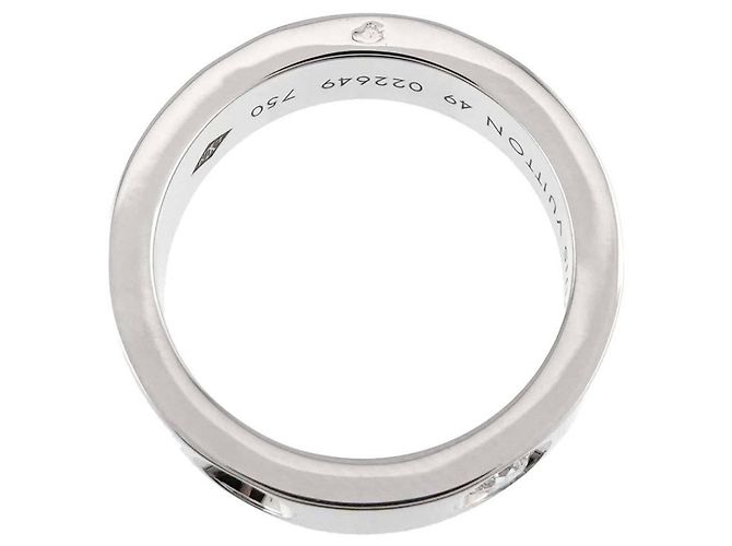 Anello Petite Bourg Empreinte in Oro Bianco 18K Louis Vuitton D'oro - vista 5