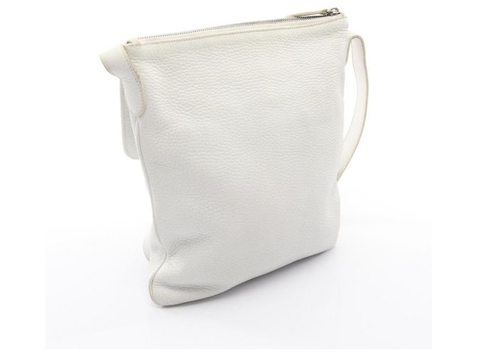 Borsa a Spalla in Pelle Loewe Bianco - vista 2