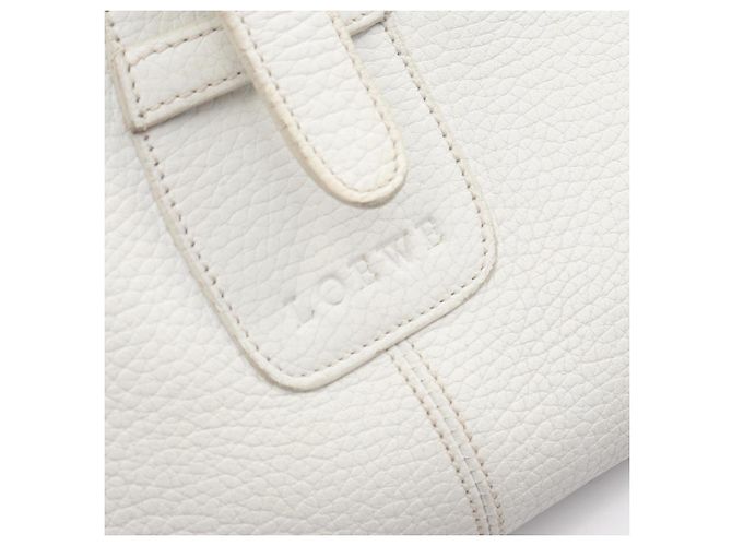 Borsa a Spalla in Pelle Loewe Bianco - vista 4