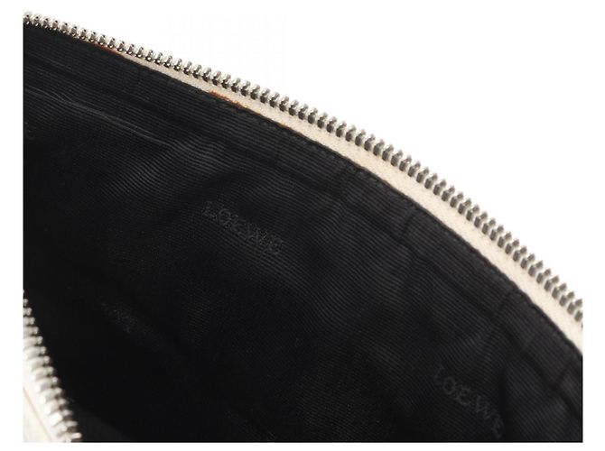 Borsa a Spalla in Pelle Loewe Bianco - vista 8
