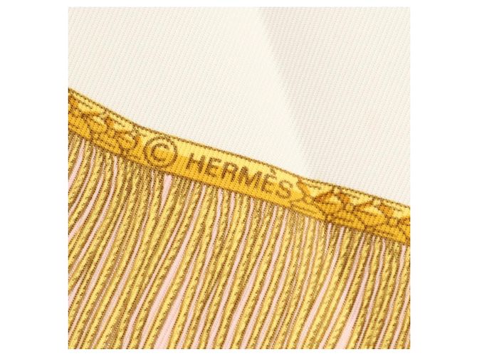 Silk In Foulard in seta Carré 90 Poste e Cavaliere di Hermès Rosa Multicolore - vista 2