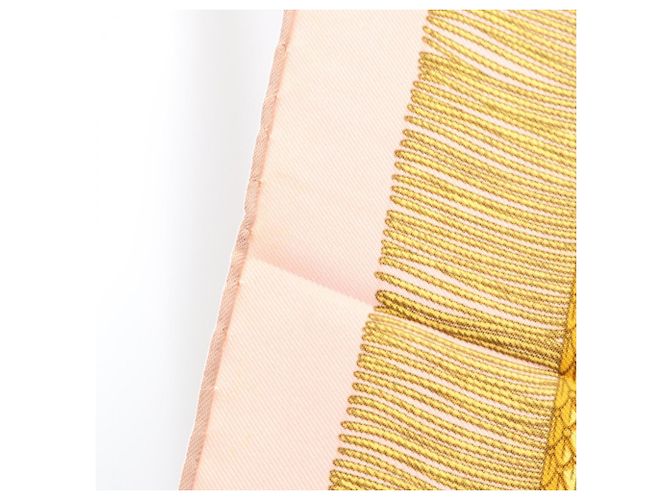 Silk In Foulard in seta Carré 90 Poste e Cavaliere di Hermès Rosa Multicolore - vista 7