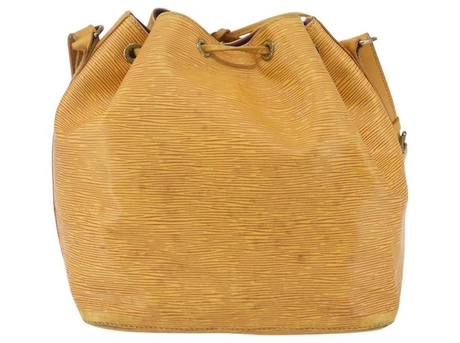 Louis Vuitton Petit Noe Handbag Epi Leather Medium Yellow - view 2
