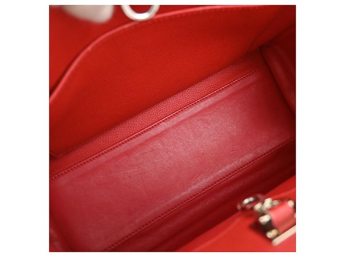 Borsa City Steamer in pelle PM Louis Vuitton Rosso - vista 3