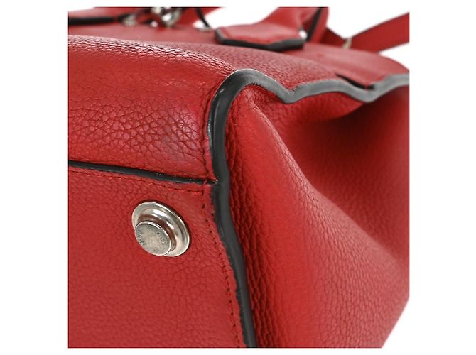 Borsa City Steamer in pelle PM Louis Vuitton Rosso - vista 7