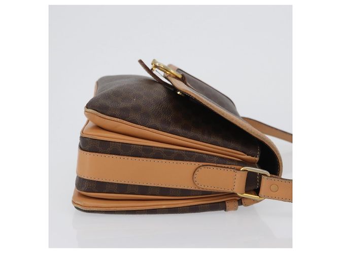 Céline Celine Vintage Macadam Canvas and Leather Braun - Ansicht 3