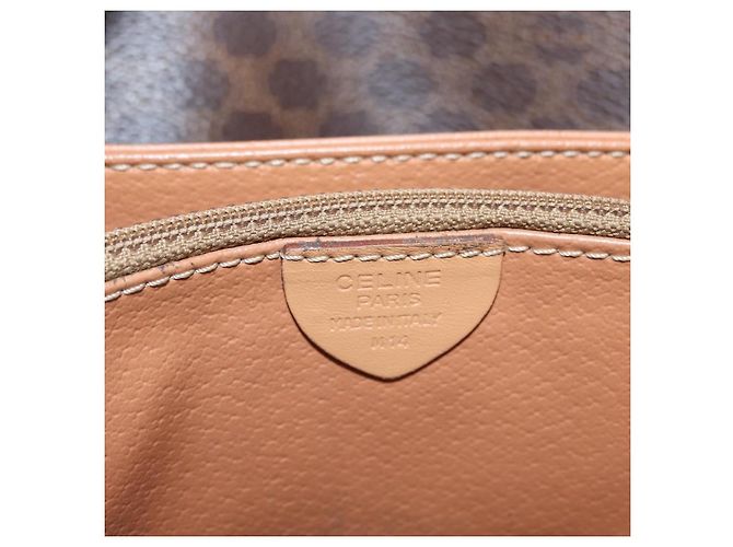 Céline Celine Vintage Macadam Canvas and Leather Braun - Ansicht 6