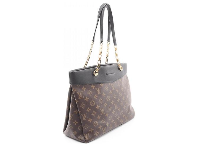 Borsa Tote Pallas di Louis Vuitton Marrone Nero - vista 2