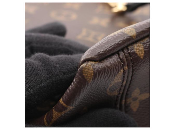 Borsa Tote Pallas di Louis Vuitton Marrone Nero - vista 7