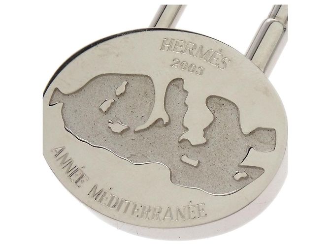 Hermès Charm con lucchetto Cadena Annee Mediterranee in metallo Hermes Argento - vista 3