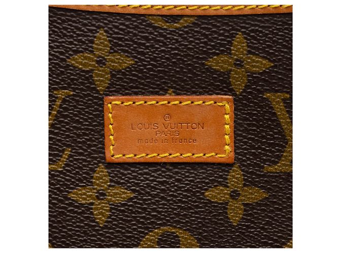 Bolso mensajero Saumur 35 en lona monograma vintage Louis Vuitton Castaño - vista 9