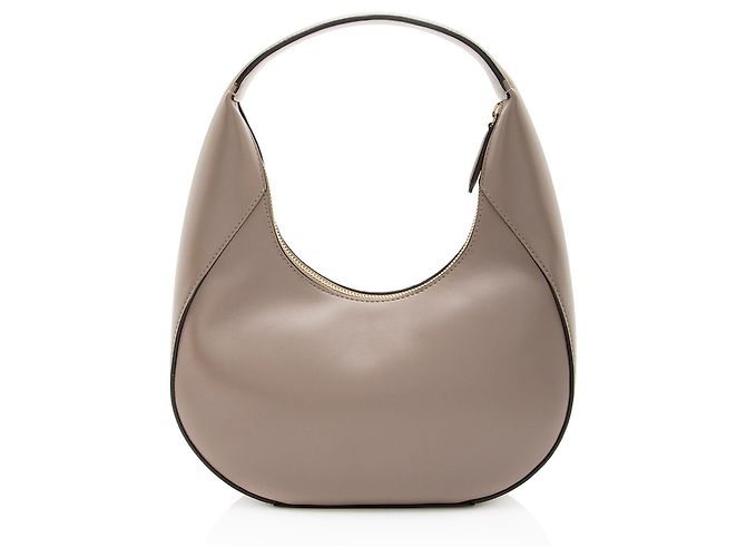 Stella Mc Cartney Stella McCartney Eco Alter Nappa Logo Perforato Piccolo Hobo Marrone Beige - vista 3
