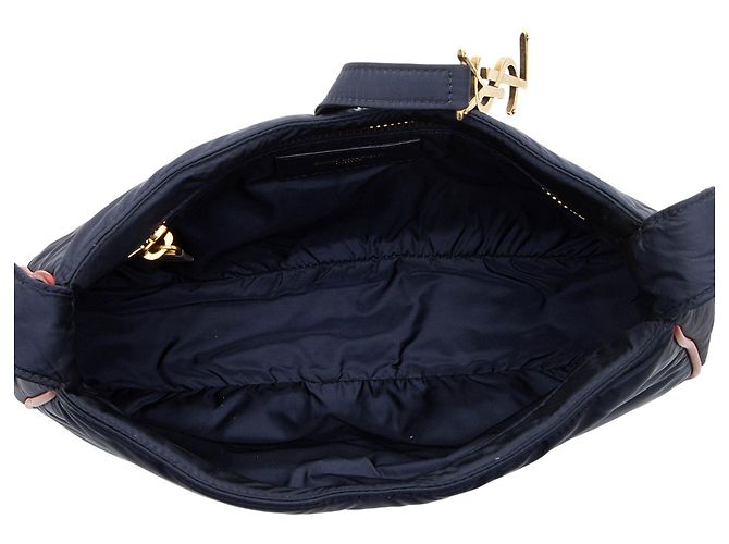 Borsa a Spalla in Nylon Le 5 A 7 di Saint Laurent Blu - vista 7