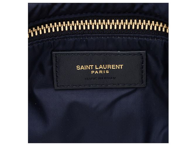 Borsa a Spalla in Nylon Le 5 A 7 di Saint Laurent Blu - vista 8