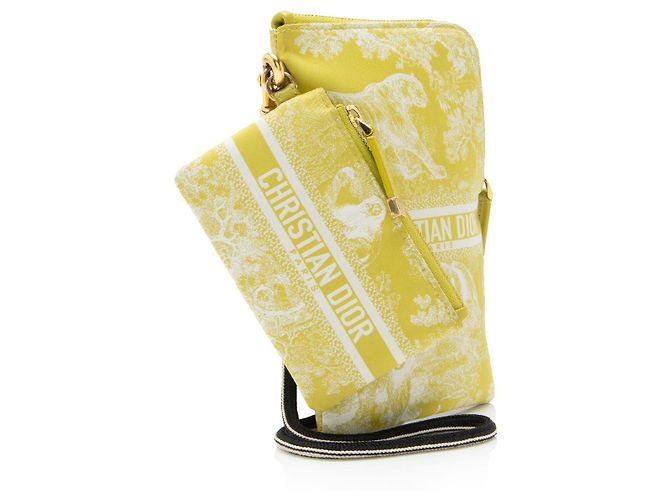 Dior Nylon Toile De Jouy Borsa da Viaggio Multifunzionale Crossbody Verde - vista 2