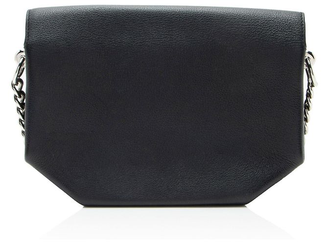 Borsa a spalla Hermès Taurillon Novillo Opli 24 con catena Nero - vista 3