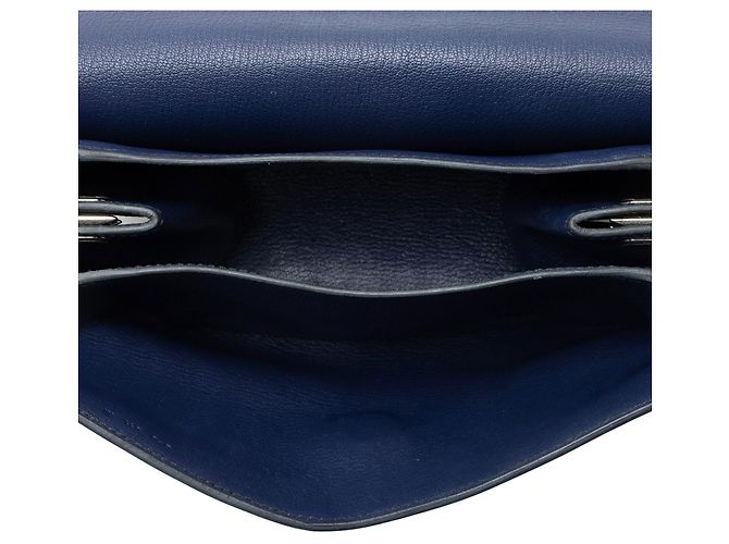 Borsa a spalla Hermès Taurillon Novillo Opli 24 con catena Nero - vista 7