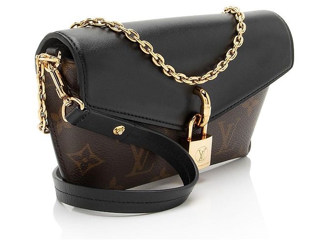 Lucchetto in Tela Monogram Louis Vuitton con Cinghia Nero - vista 2