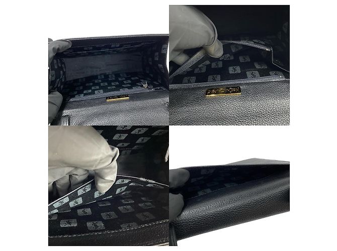 Borsa 2way in pelle con cutout Yves Saint Laurent Nero Rosso - vista 10