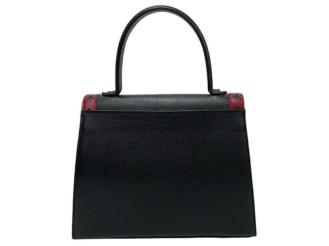 Borsa 2way in pelle con cutout Yves Saint Laurent Nero Rosso - vista 5