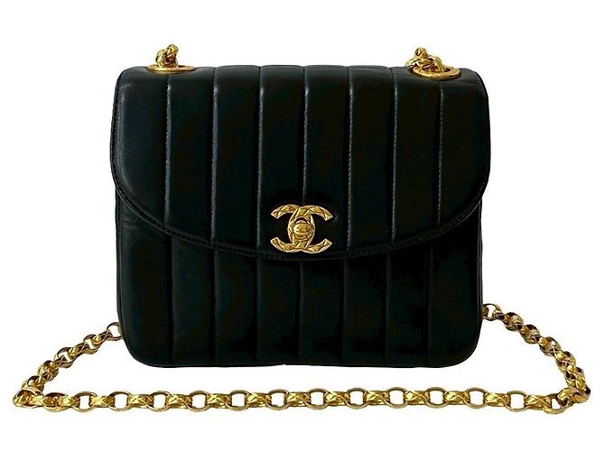 Timeless Borsa a Spalla Chanel Coco in Pelle di Agnello Nero - vista 2