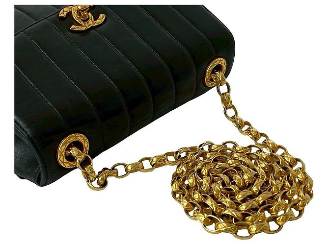 Timeless Borsa a Spalla Chanel Coco in Pelle di Agnello Nero - vista 5