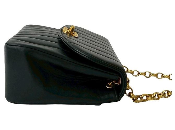 Timeless Borsa a Spalla Chanel Coco in Pelle di Agnello Nero - vista 7