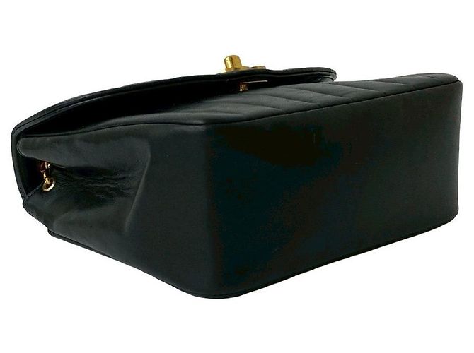 Timeless Borsa a Spalla Chanel Coco in Pelle di Agnello Nero - vista 8