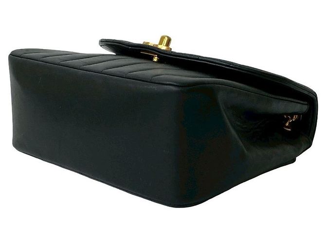 Timeless Borsa a Spalla Chanel Coco in Pelle di Agnello Nero - vista 9