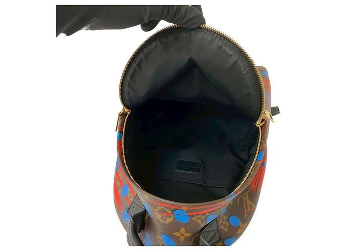 Louis Vuitton Palm Springs Monogram Jungle Dot Rucksack Braun - Ansicht 10