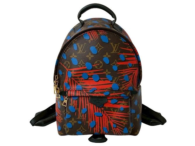 Louis Vuitton Palm Springs Monogram Jungle Dot Rucksack Braun - Ansicht 2