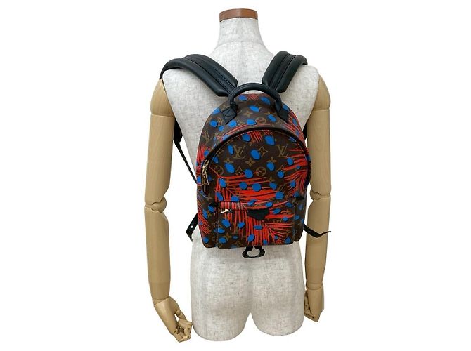 Louis Vuitton Palm Springs Monogram Jungle Dot Rucksack Braun - Ansicht 3