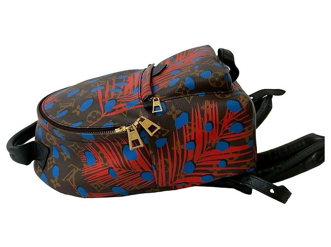 Louis Vuitton Palm Springs Monogram Jungle Dot Rucksack Braun - Ansicht 6