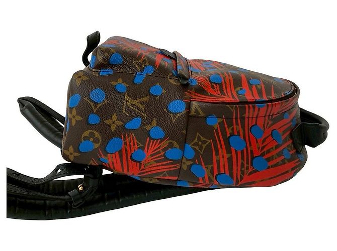 Louis Vuitton Palm Springs Monogram Jungle Dot Rucksack Braun - Ansicht 7