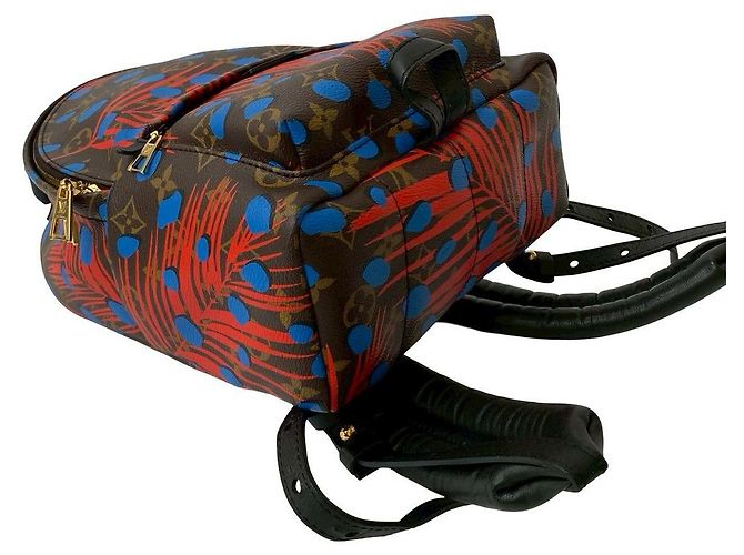 Louis Vuitton Palm Springs Monogram Jungle Dot Rucksack Braun - Ansicht 8