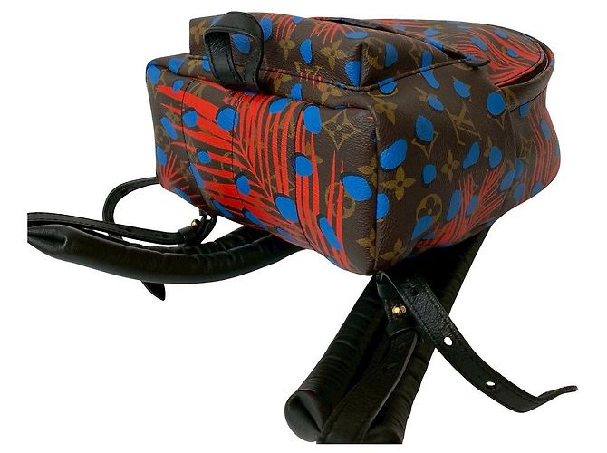 Louis Vuitton Palm Springs Monogram Jungle Dot Rucksack Braun - Ansicht 9