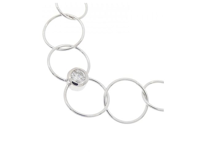 Autre Marque Collana con diamanti Au750 Argento - vista 3