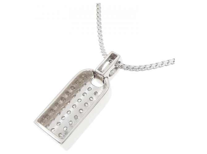 Autre Marque Collana di diamanti Pt900 750WG Argento - vista 4