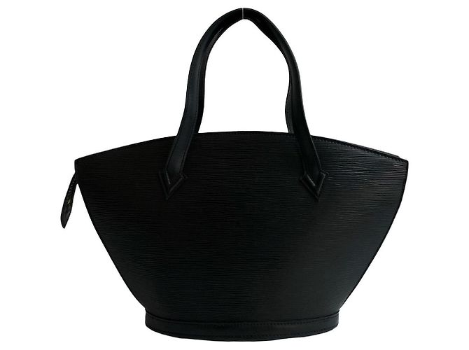 Borsa a mano Louis Vuitton Saint Jacques in pelle Epi Nero - vista 4