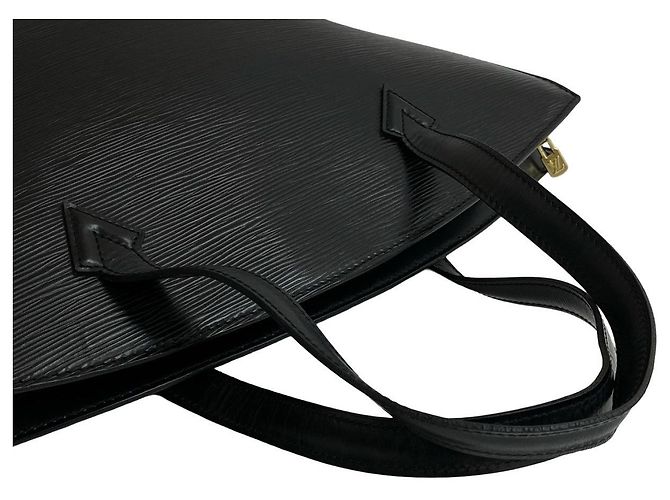 Borsa a mano Louis Vuitton Saint Jacques in pelle Epi Nero - vista 5