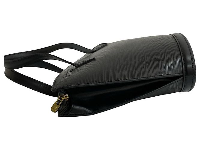 Borsa a mano Louis Vuitton Saint Jacques in pelle Epi Nero - vista 6