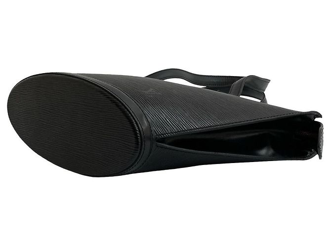 Borsa a mano Louis Vuitton Saint Jacques in pelle Epi Nero - vista 9