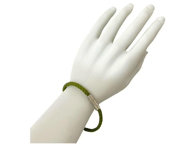 Bracciale in pelle Goliath di Hermès Verde - vista 2