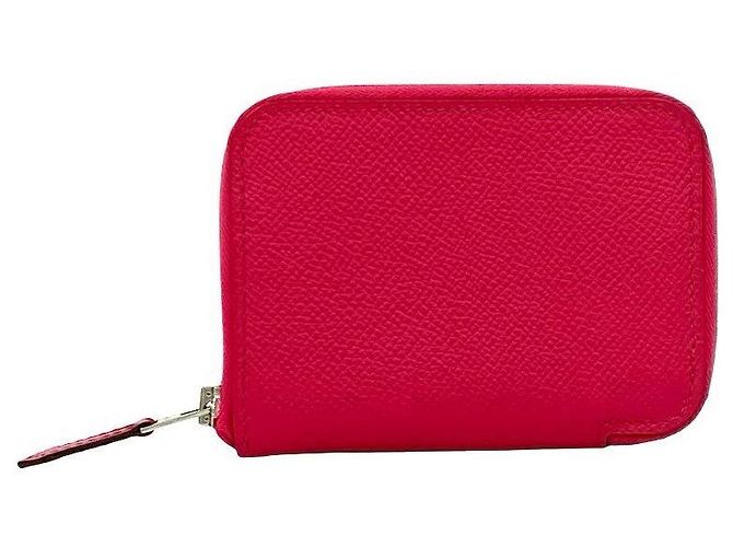 Hermès Tarjetero y monedero de cuero Azap Silk de Hermes Rosa - vista 2