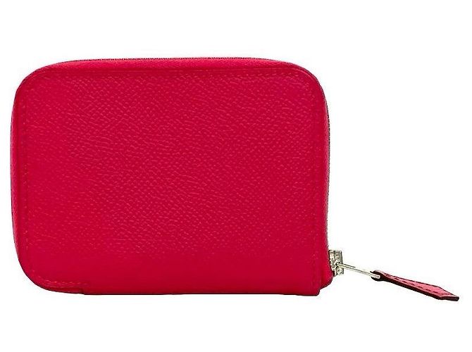 Hermès Tarjetero y monedero de cuero Azap Silk de Hermes Rosa - vista 3