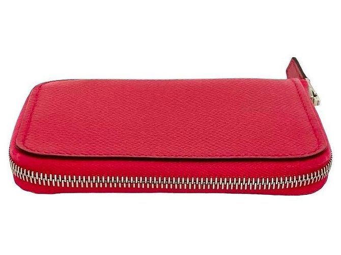 Hermès Tarjetero y monedero de cuero Azap Silk de Hermes Rosa - vista 4