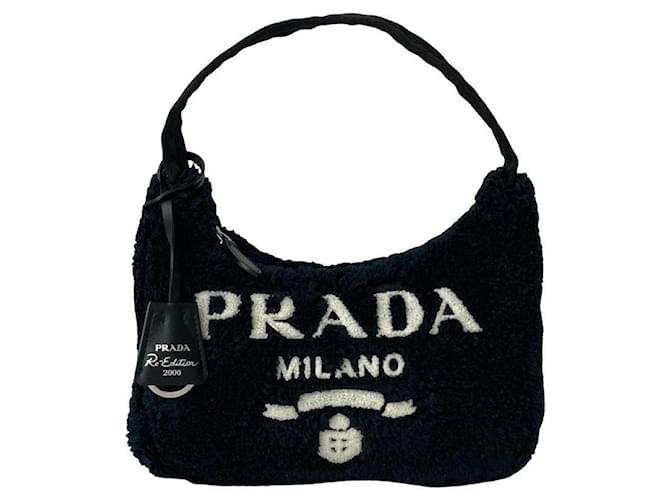 Mini borsa a mano Prada Terry Re-Edition Nero - vista 2